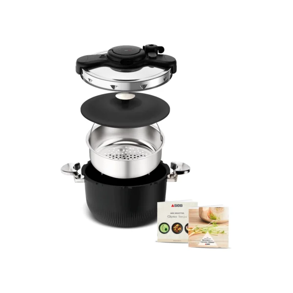 Autocuiseur SEB cocotte 3 en 1 TEMPO 6L noir