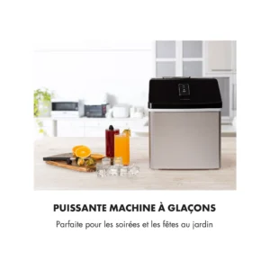 Machine à glaçons Klarstein Clearcube - Inox noir – Image 5