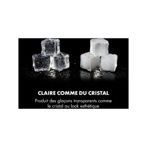 Machine à glaçons Klarstein Clearcube - Inox noir – Image 4