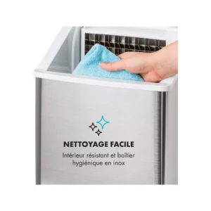 Machine à glaçons Klarstein Clearcube - Inox noir – Image 2