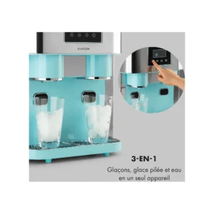 Machine à glaçons Klarstein Eiszeit Crush - Bleu pastel – Image 4