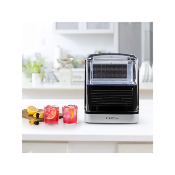 Machine à glaçons Klarstein Kristall - 2,5 L - Noir Argent