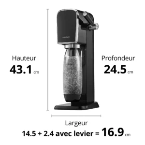 Machine à soda Sodastream ART Noire Pack Lave-Vaisselle – Image 2
