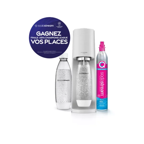 Machine à soda Sodastream TERRA blanche Pack 2 bouteilles Machine à soda Sodastream TERRA blanche Pack 2 bouteilles