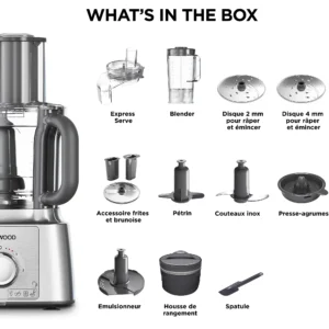 Robot multifonction KENWOOD FDP65.820SI Multipro Express – Image 2