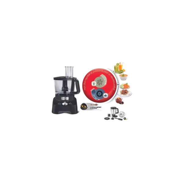 Robot multifonction MOULINEX FP821811 Double Force Noir+8 accessoires Robot multifonction MOULINEX FP821811 Double Force Noir+8 accessoires