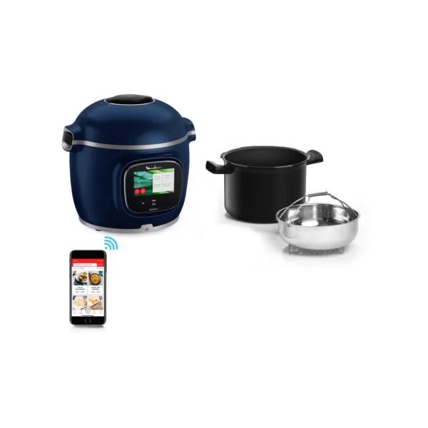 Cookeo Moulinex touch wifi pro bleu CE943410