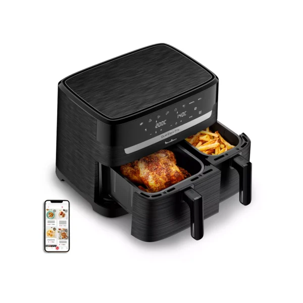 Friteuse sans huile MOULINEX Easy fry Dual XXL 8,3L EZ901N20